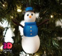 Snowman Ornament 3D model
