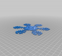 snowflake-12 3D model