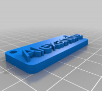 My Customized My Clever Name Tag 3D model