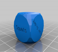 My Customized Dice- Text or Classic Dots 3D model
