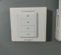 HPM/Arteor 'Legrand' switch plate to Sengled and Hue switch Adaptor 3D model