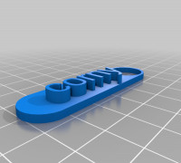 corny keychain 3D model