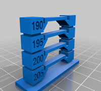 My Customized Better Temperature Tower 3D model