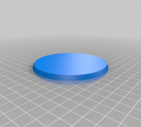 90mm round base (plain) 3D model