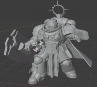 FIST TEMPLAR SPACE KNIGHT SERGEANT 3D model
