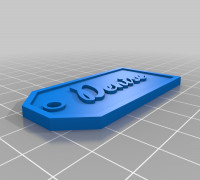 Denise Gift Tag 3D model