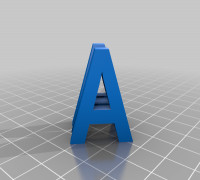 A M DUAL KEY CHAIN 3D model