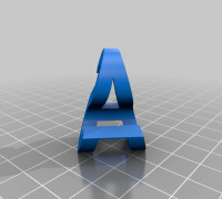 A S DUAL KEY CHAIN 3D model