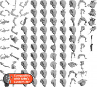 Space Zombies Library for Udo's Customizer 3D model
