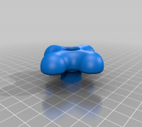 1/4 inch knob 3D model