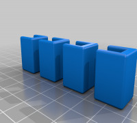 Bed clips, 8.1mm gap 3D model