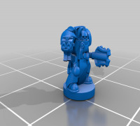 Indomitable Terminator Chaplain - 6-8mm (Remix) 3D model