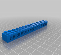 My Customized LEGO compatible Text Bricks 1 3D model