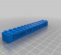 My Customized LEGO compatible Text Bricks 1 3D model