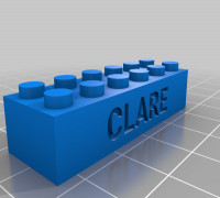 My Customized LEGO compatible Text Bricks 1 3D model