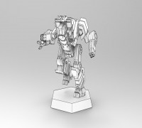 Phantasm Mech - PRESUPPORTED 3D model