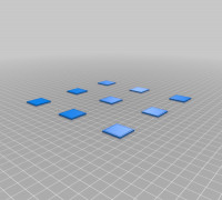 My Customized Bed Leveling Calibration Test Object (Parametric) 3D model