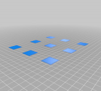 My Customized Bed Leveling Calibration Test Object (Parametric) 3D model