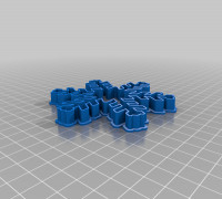 My Customized Snowflake Cookie Cutters 16 3D model
