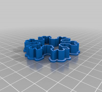 My Customized Snowflake Cookie Cutters 17 3D model