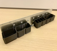 Slotted Drawer Boxes (Customizable) for Stier and other workshop drawers 3D model