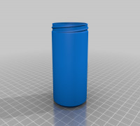 My Customized Container with Knurled Lid 3D model