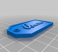 Anesa Gift Tag 3D model