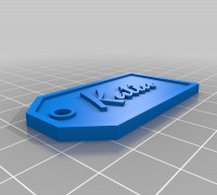 Katia Gift Tag 3D model