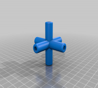  6 Way Pipe Connector 3D model