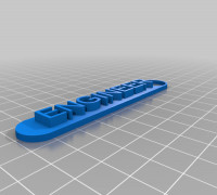 My Customized Name Tag 3D model
