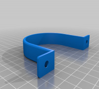 My Customized Pipe Clip / Cable Clip - Customizer 3D model