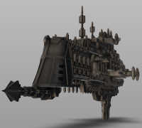 Lunar-Class Cruiser Version 2.0- Warhammer 40K 3D model