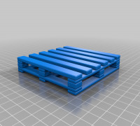 Pallet Coaster 3D model