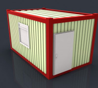 Construction container office 3D model