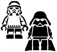 Lego Star Wars stencil 3D model