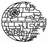 2D Death Star 3D model