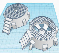 Sci Fi Industrial Vent 3D model