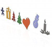 Christmas Label FREE 3D model