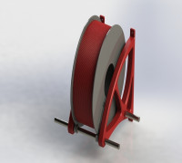Filament Spool Wall Bracket 3D model