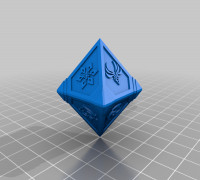 Genshin impact genius invocation elemental dice 3D model