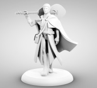 Half-Elf Bard 28mm (D&D) 3D model