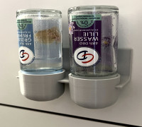 Holder for two roll-on deodorants 3D model