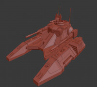 TX-130 repulsor tank 3D model