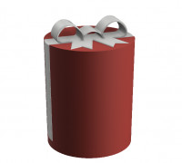Gift Box with screw cap 3D model
