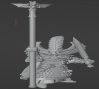 High Elf Battle Standard Bearer  3D model