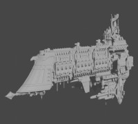 Retribution-Class Battleship Version 2.0- Warhammer 40K 3D model