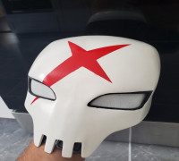 Red X mask 3D model