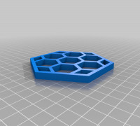Hexagonal Coaster 3D model