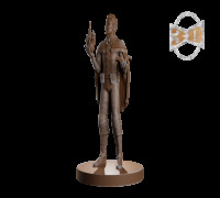 Short-haired mage 3D model