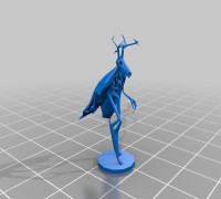 Low Poly Wendigo 3D model
